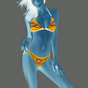 Halter bikini swimsuit orange 255165000