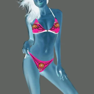 Halter bikini swimsuit pink 255020147