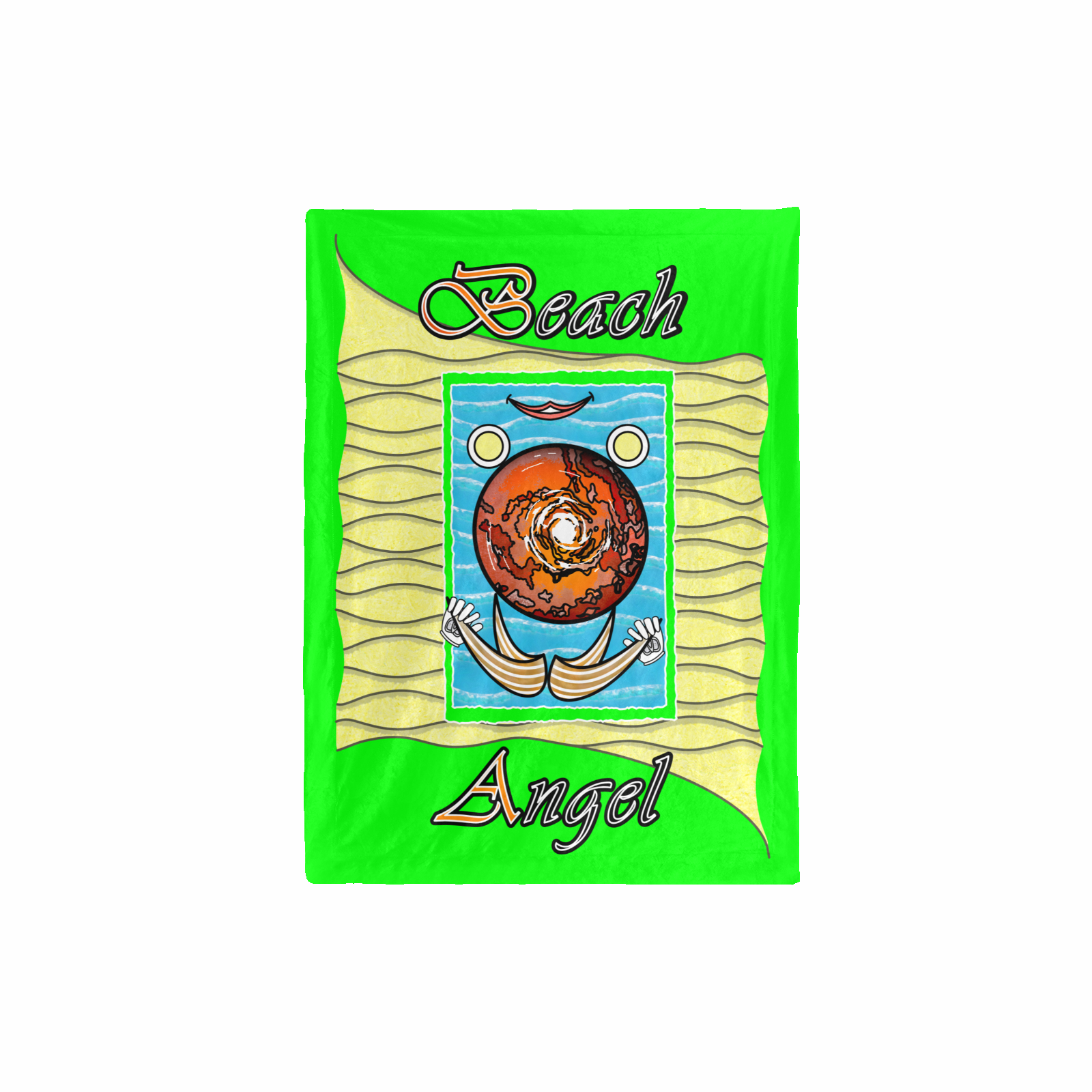 Baby Blanket 30x40 green 000255000 Beach Angel - Image 4