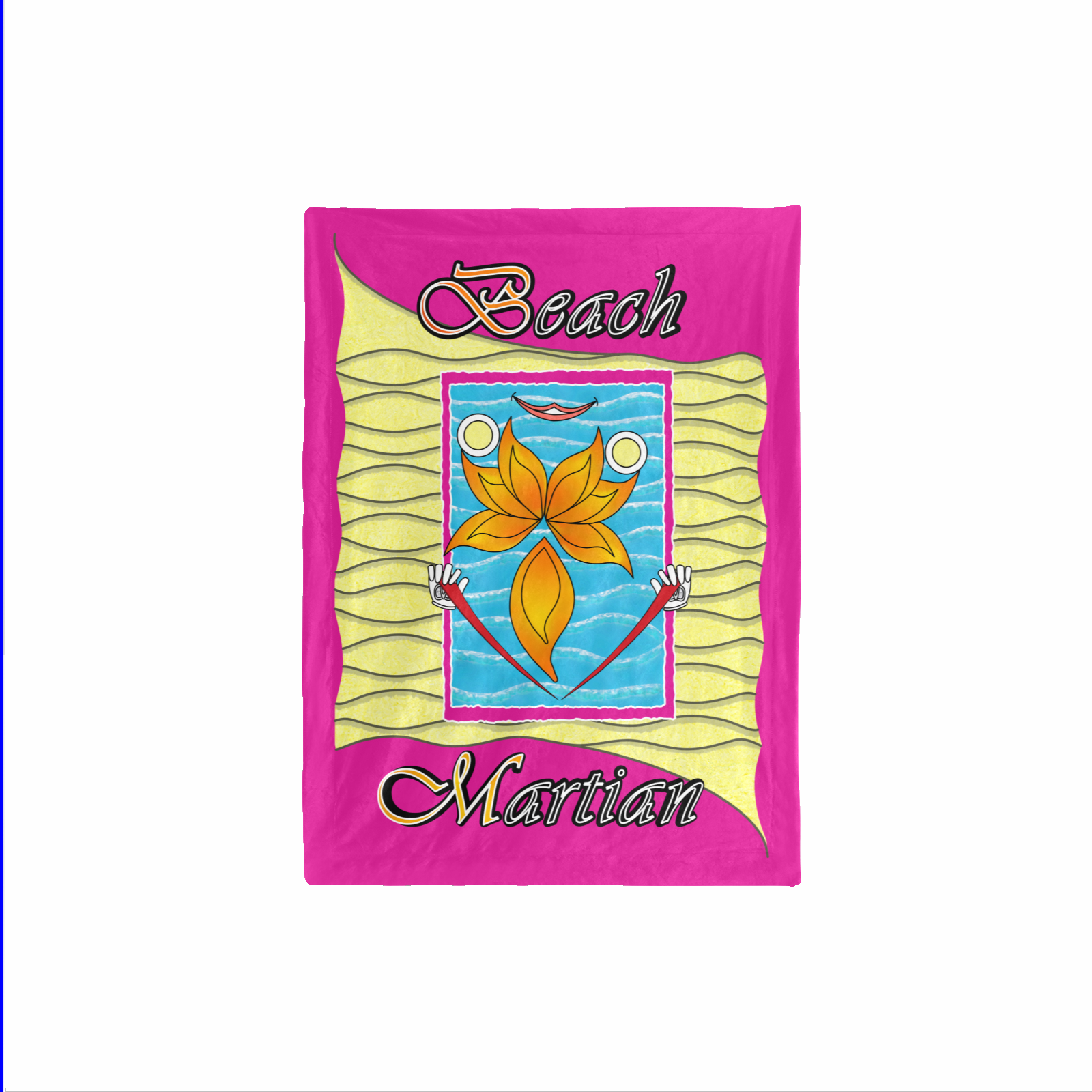 Baby Blanket 30x40 pink 255020147 Beach Martian - Image 4