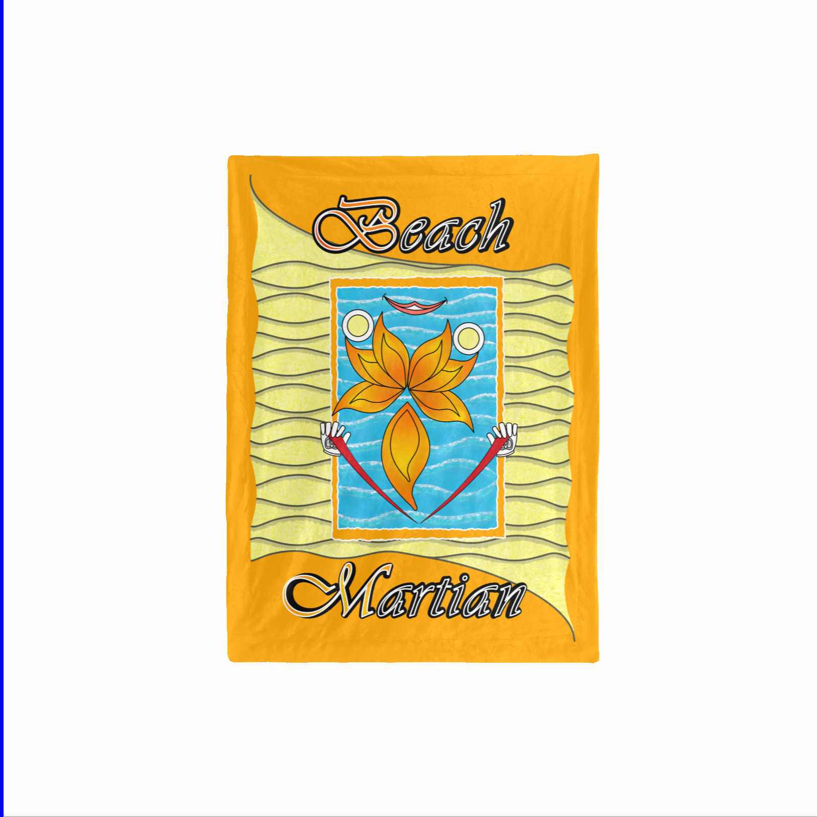 Baby Blanket 30x40 orange 255165000 Beach Martian - Image 2