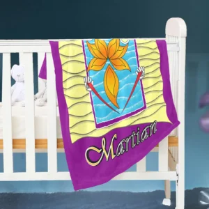 Baby Blanket 30x40 purple 128000128 Beach Martian