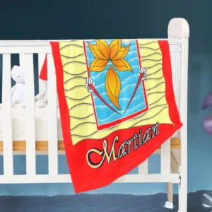 Baby Blanket 30x40 red 255000000 Beach Martian