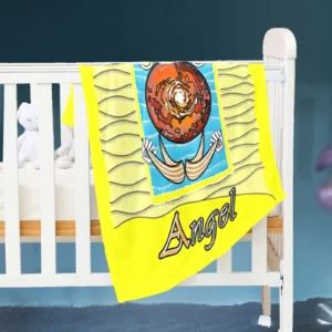 Baby Blanket 30x40 yellow 255255000 Beach Angel