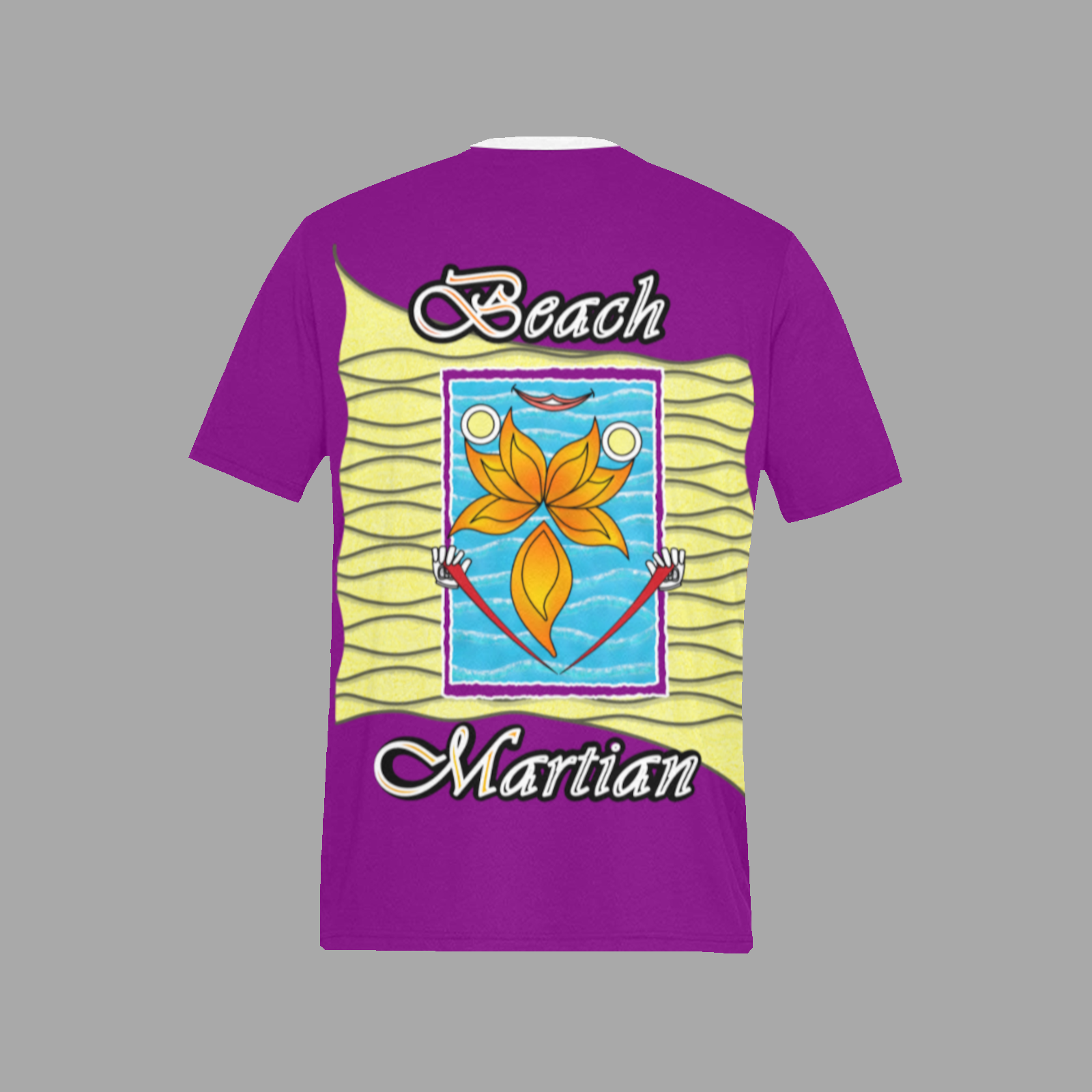 Men's T-shirt purple 128000128 Beach Martian - Image 4