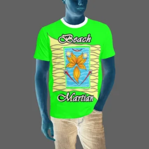 Men's T-shirt green 000255000 Beach Martian