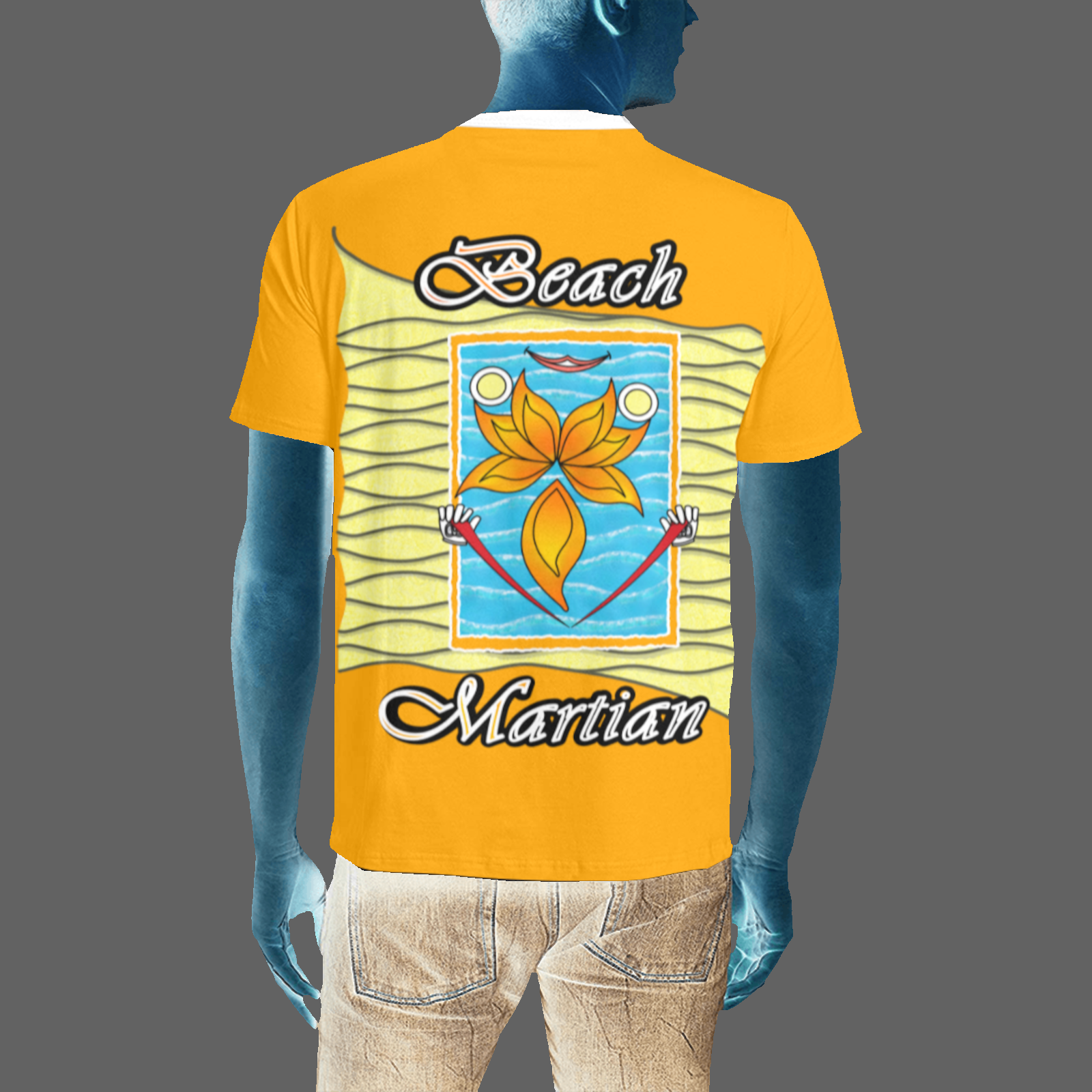 Men's T-shirt orange 255165000 Beach Martian - Image 2