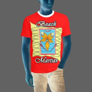 Men's T-shirt red 255000000 Beach Martian
