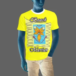 Men's T-shirt yellow 255255000 Beach Martian