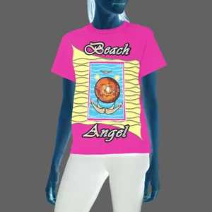 Women's Crew Neck T-Shirt pink 255020147 Beach Angel