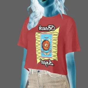 Women's Cropped T-shirt brown 165042042 Beach Angel