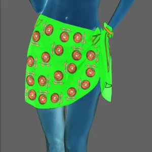 Women's Beach Sarong Wrap green 000255000