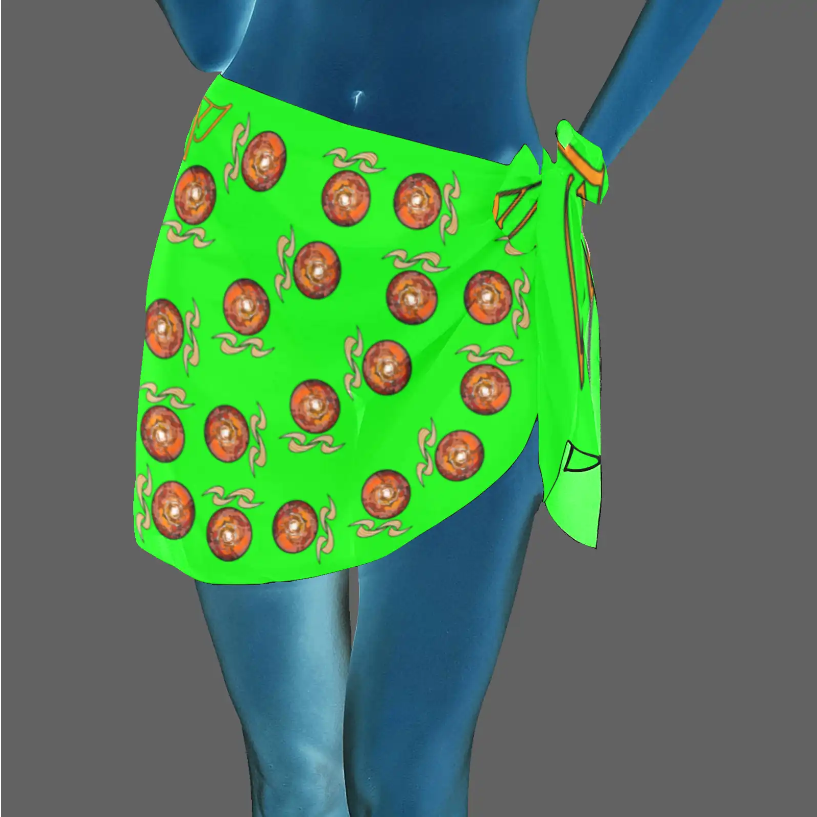 Women's Beach Sarong Wrap green 000255000