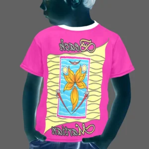 Little boy's crew neck T-shirt pink 255020147 Beach Martian