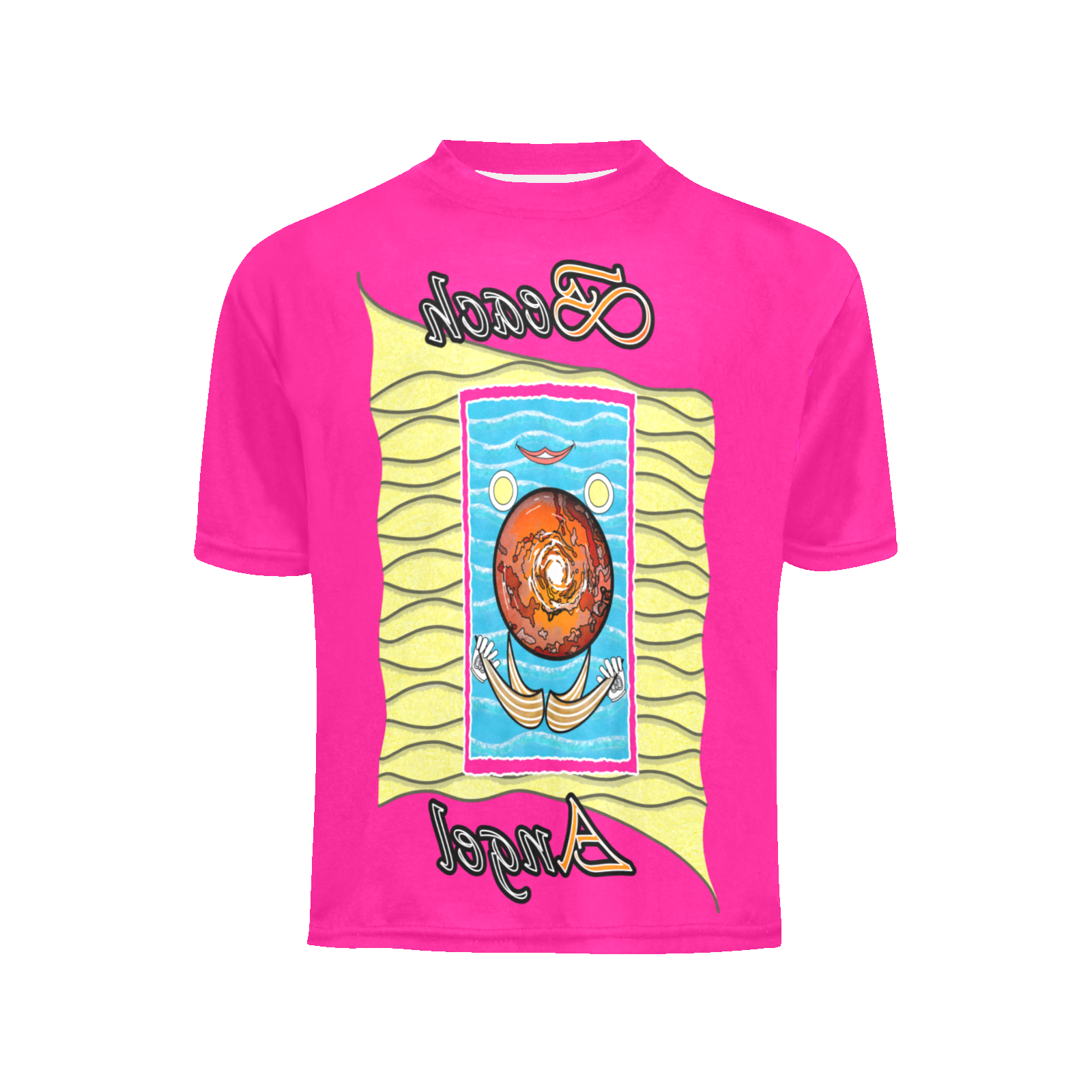 Teens girls' crew neck T-shirt pink 255020147 Beach Angel - Image 3