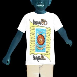 Teens girls' crew neck T-shirt white 255255255 Beach Angel