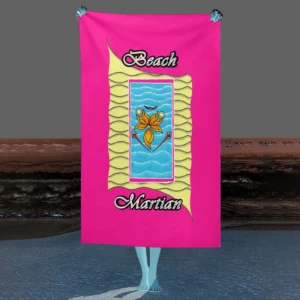 Beach Towel 130x80cm pink 255020147 Beach Martian