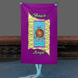 Beach Towel 130x80cm purple 128000128 Beach Angel