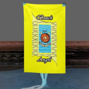 Beach Towel 130x80cm yellow 255255000 Beach Angel