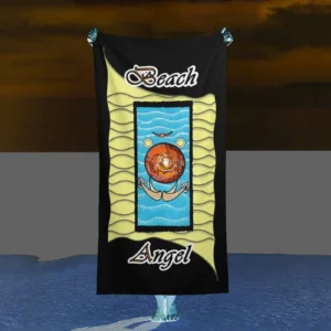Beach Towel 160x80cm black 000000000 Beach Angel