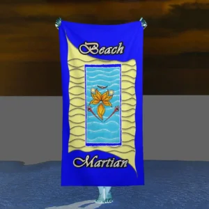 Beach Towel 160x80cm blue 000000255 Beach Martian
