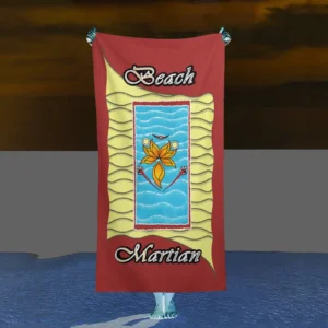Beach Towel 160x80cm brown 165042042 Beach Martian
