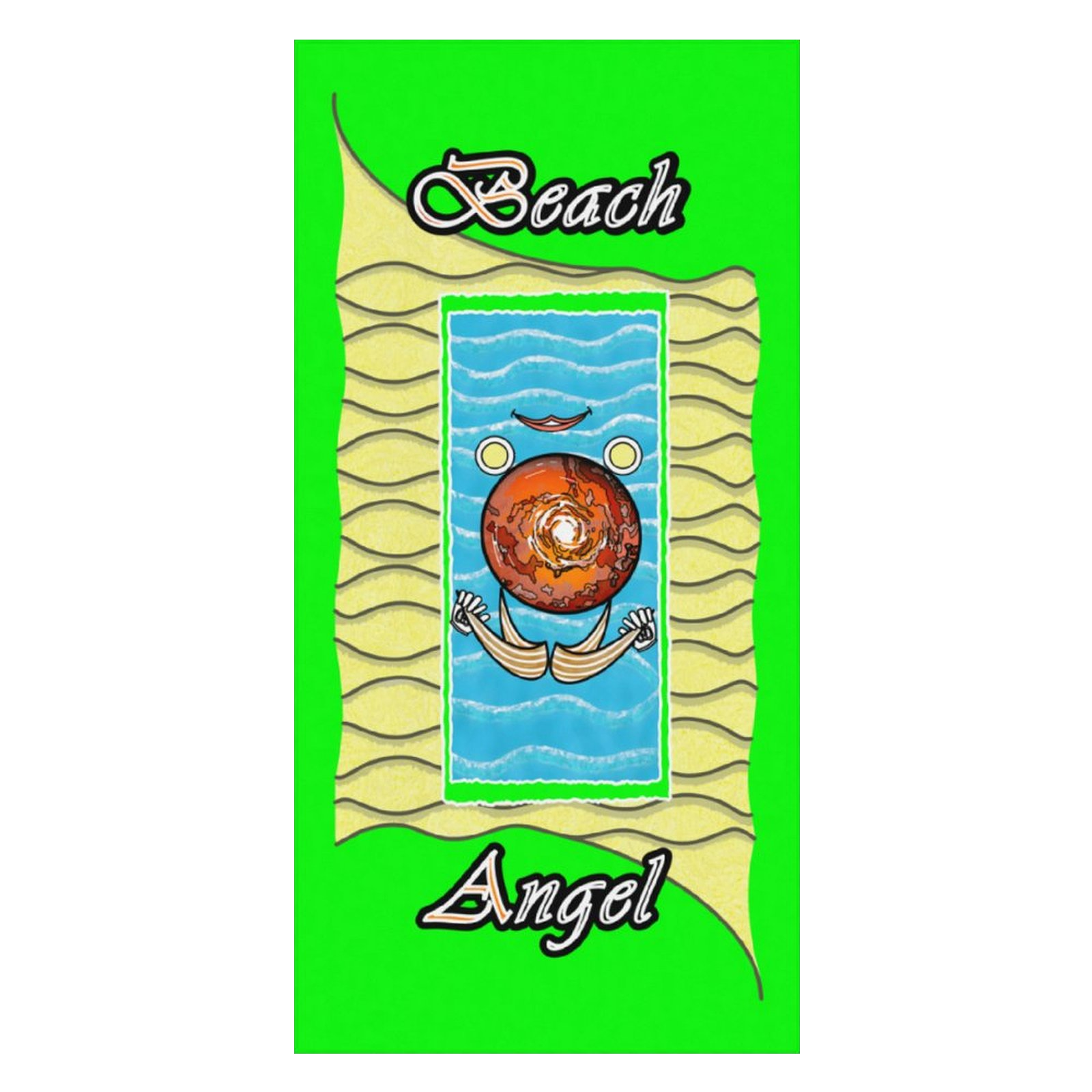 Beach Towel 160x80cm green 000255000 Beach Angel - Image 3
