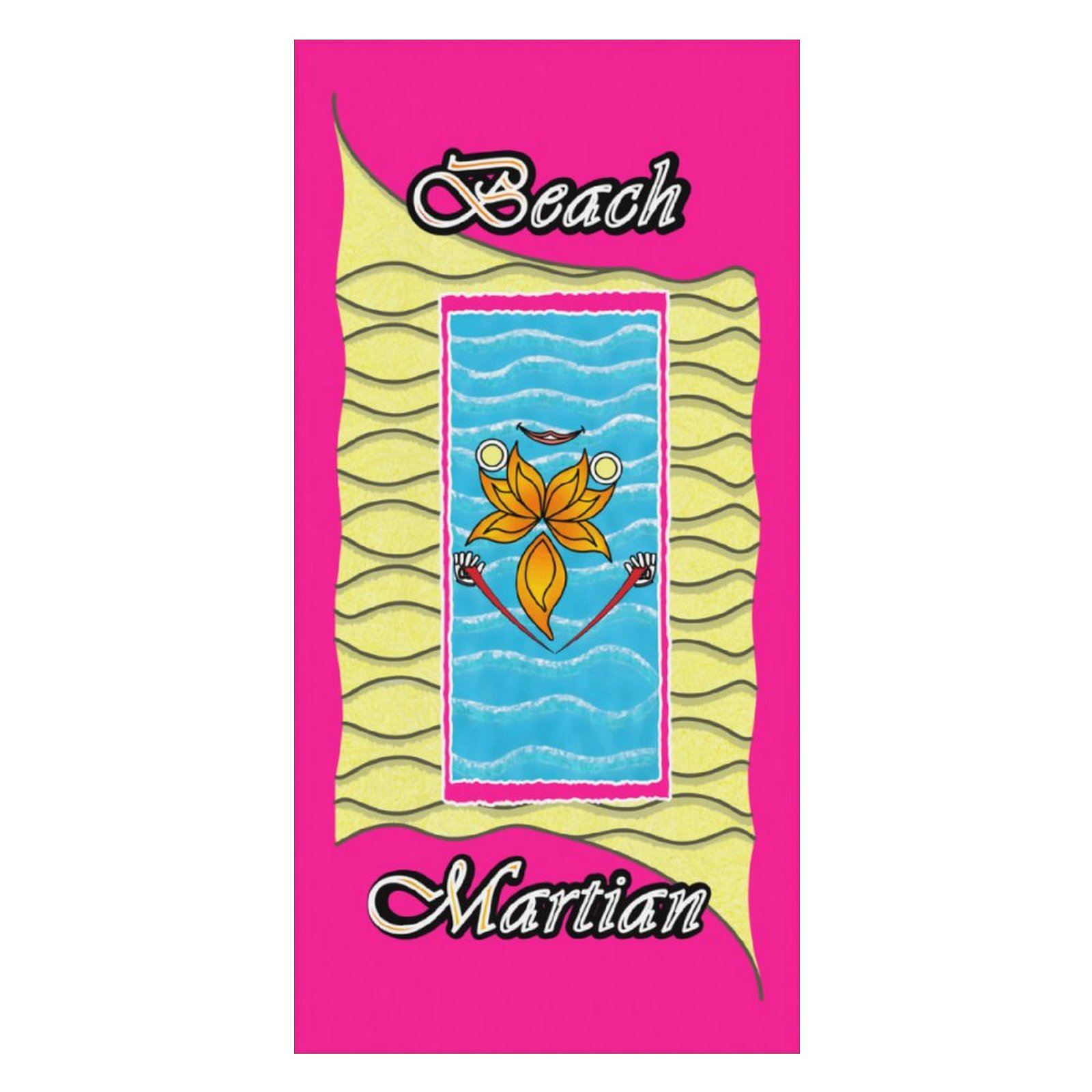 Beach Towel 160x80cm pink 255020147 Beach Martian - Image 3
