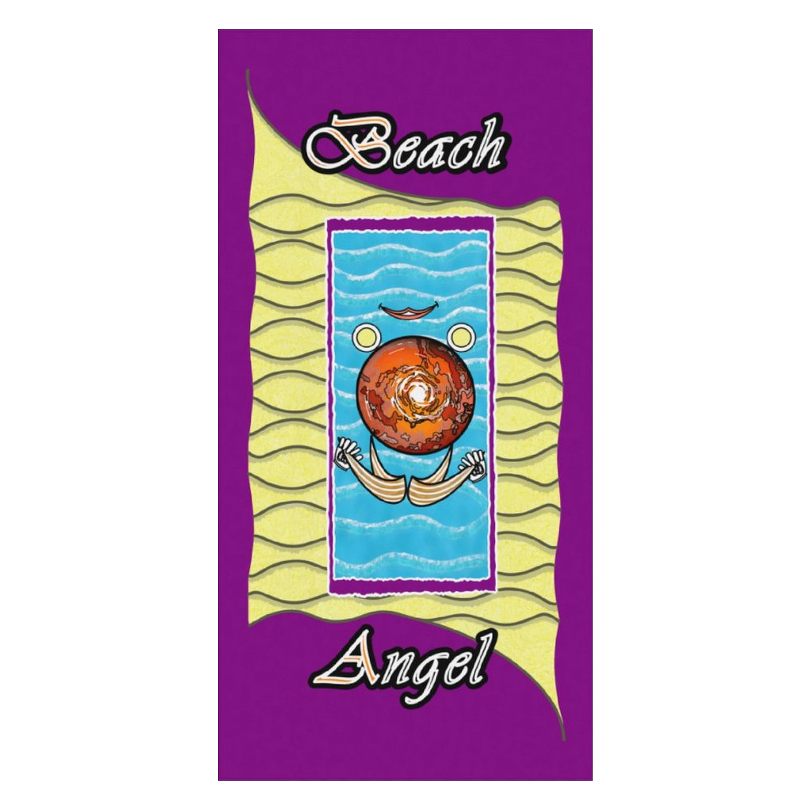 Beach Towel 160x80cm purple 128000128 Beach Angel - Image 3