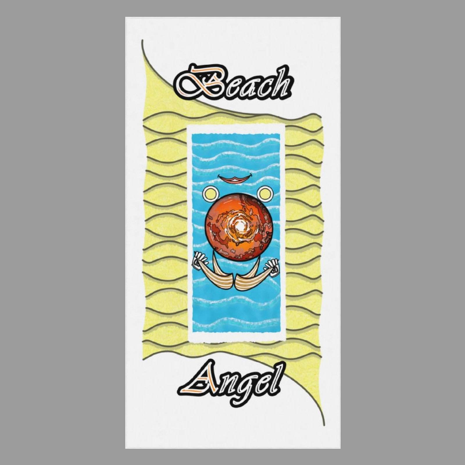 Beach Towel 160x80cm white 255255255 Beach Angel - Image 3