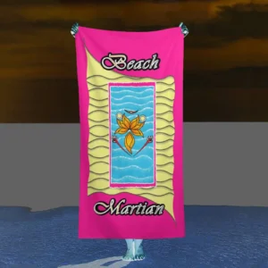 Beach Towel 160x80cm pink 255020147 Beach Martian