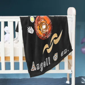 Baby Blanket 30x40 black 000000000 Hello Angel