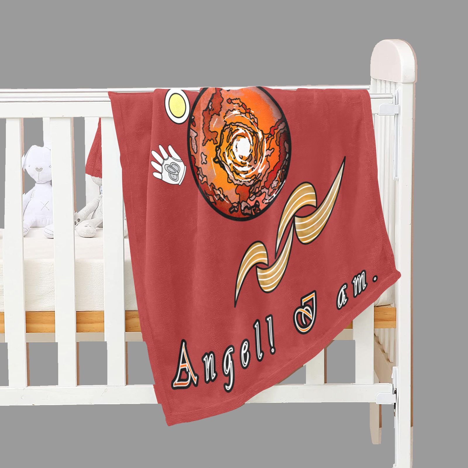 Baby Blanket 30x40 brown 165042042 Hello Angel - Image 3