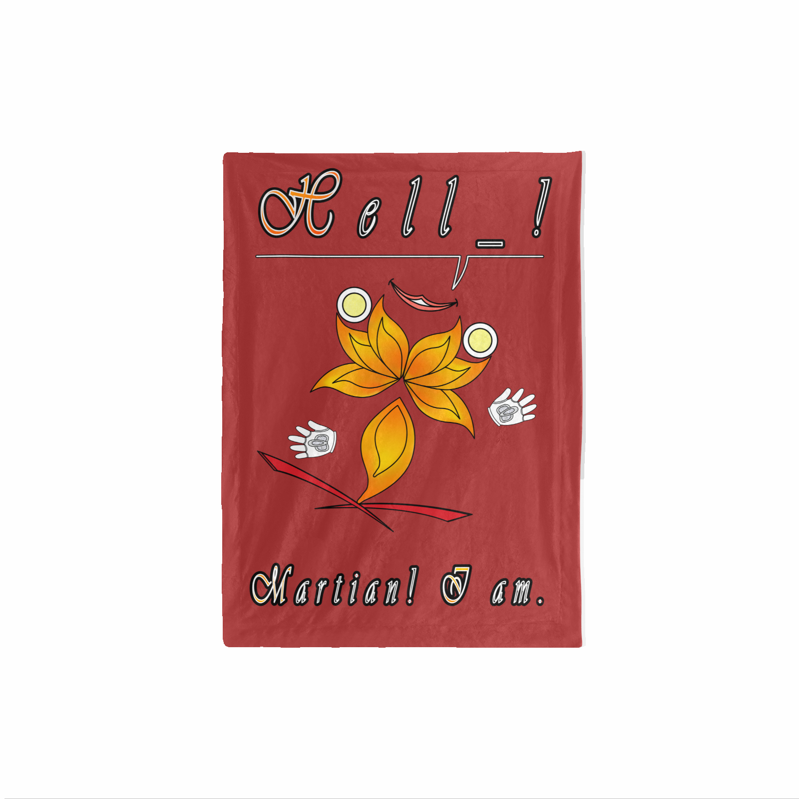 Baby Blanket 30x40 brown 165042042 Hello Martian - Image 2