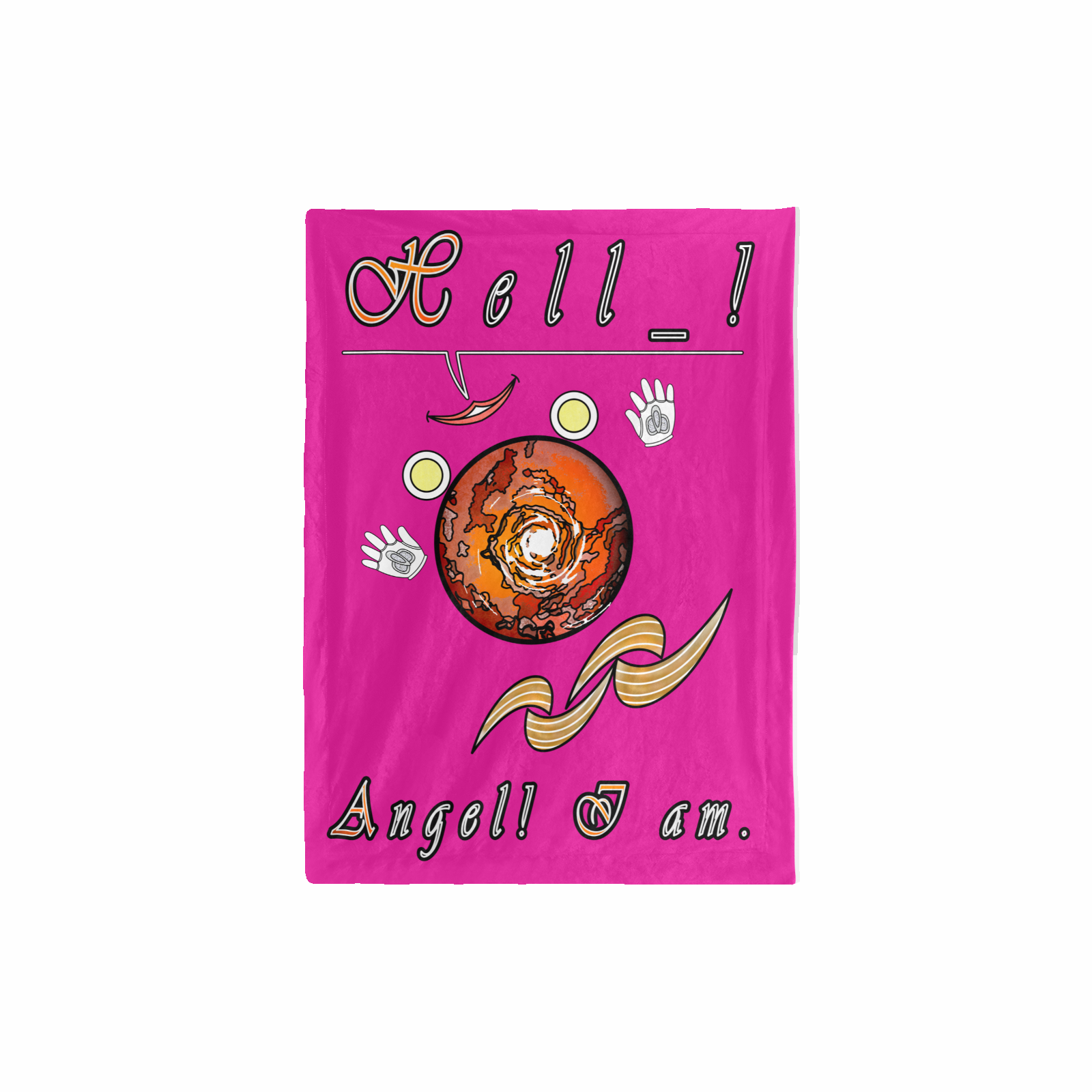 Baby Blanket 30x40 pink 255020147 Hello Angel - Image 2