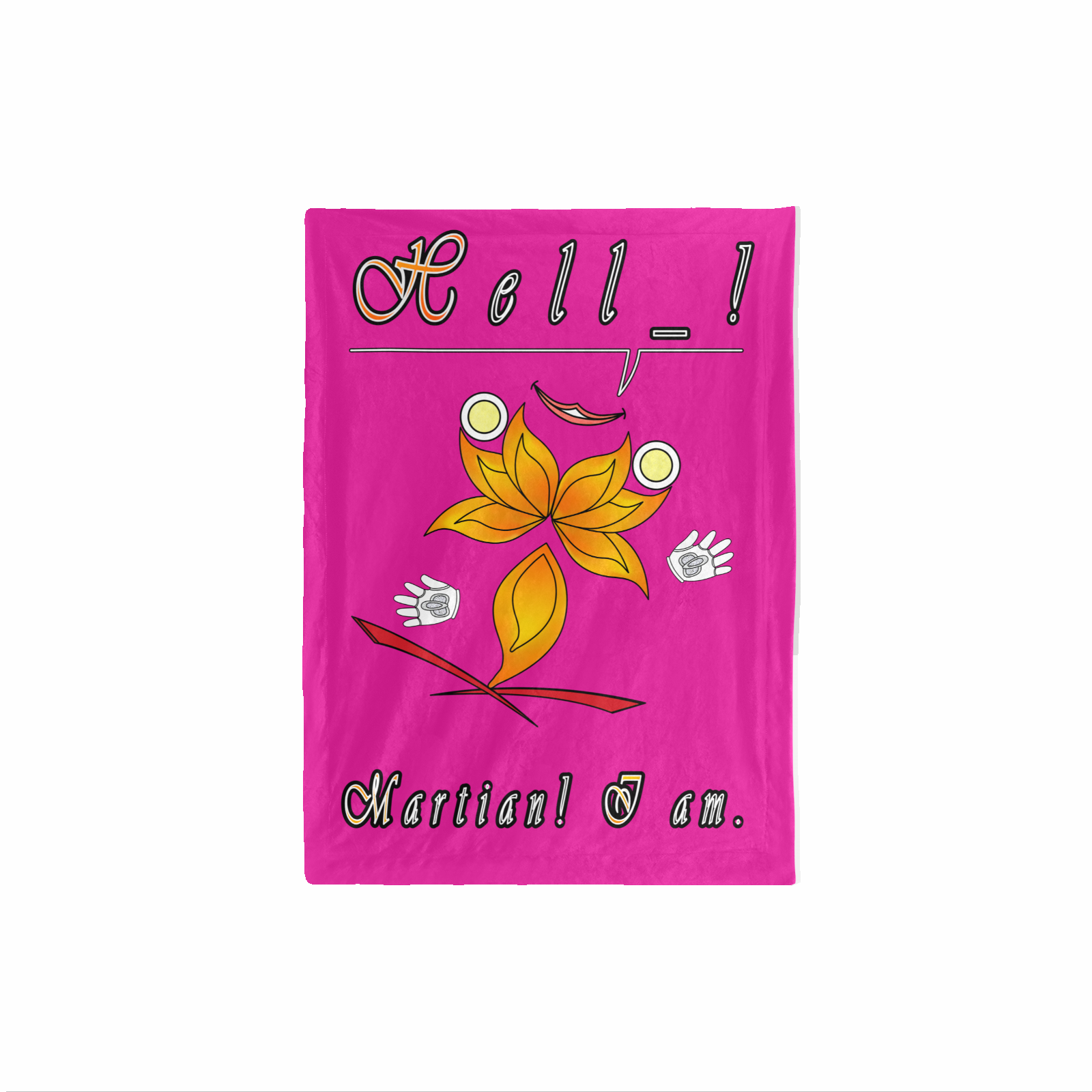 Baby Blanket 30x40 pink 255020147 Hello Martian - Image 2