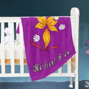 Baby Blanket 30x40 purple 128000128 Hello Martian