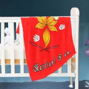 Baby Blanket 30x40 red 255000000 Hello Martian