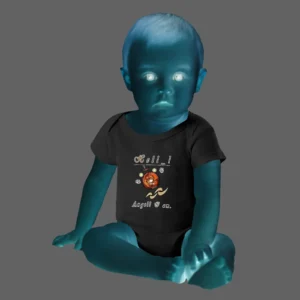 Baby's Short-Sleeve Bodysuit black 000000000 Hello Angel