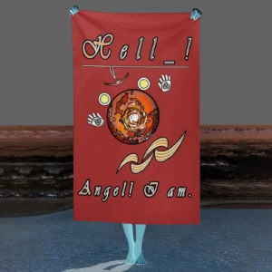 Beach Towel 130x80cm brown 165042042 Hello Angel