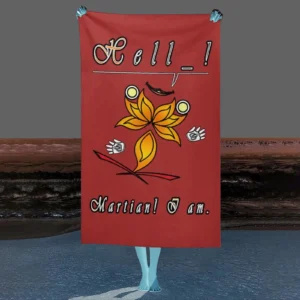 Beach Towel 130x80cm brown 165042042 Hello Martian