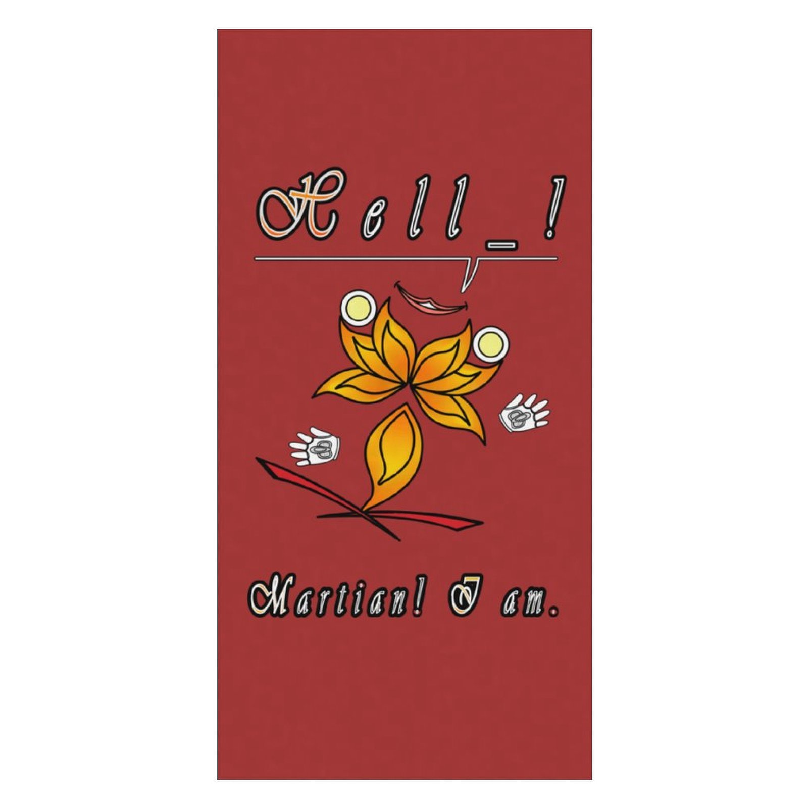 Beach Towel 160x80cm brown 165042042 Hello Martian - Image 3