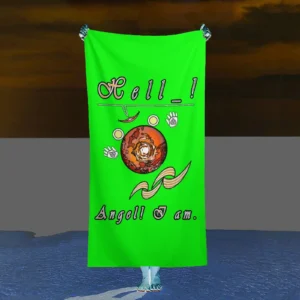 Beach Towel 160x80cm green 000255000 Hello Angel