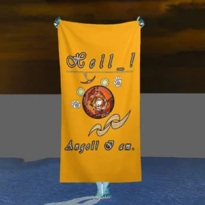 Beach Towel 160x80cm orange 255165000 Hello Angel