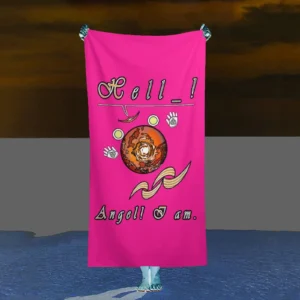 Beach Towel 160x80cm pink 255020147 Hello Angel