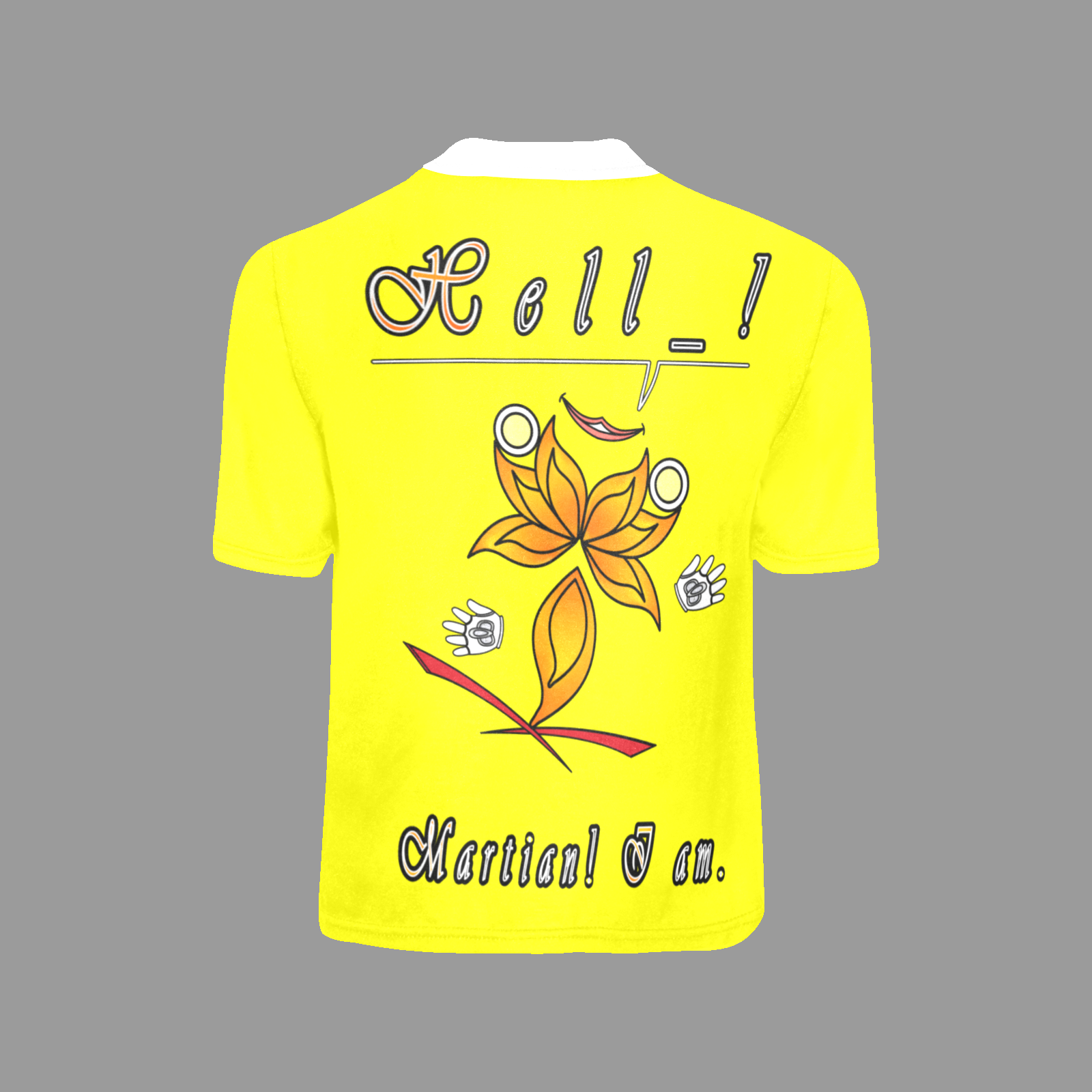 Little boy's crew neck T-shirt yellow 255255000 Hello Martian - Image 4