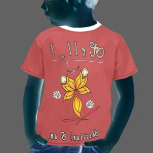 Little boy's crew neck T-shirt brown 165042042 Hello Martian