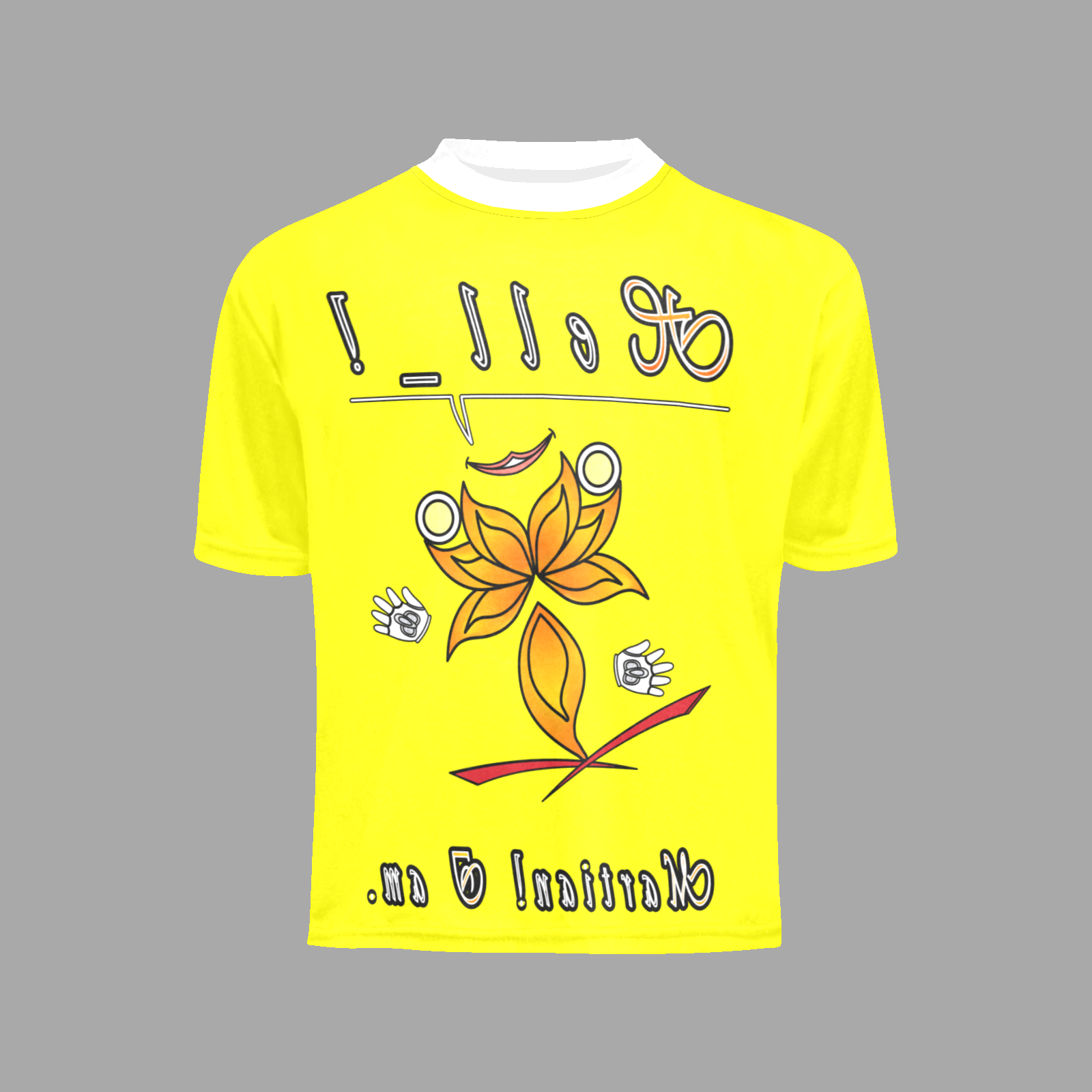 Little boy's crew neck T-shirt yellow 255255000 Hello Martian - Image 3