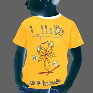 Little boy's crew neck T-shirt orange 255165000 Hello Martian