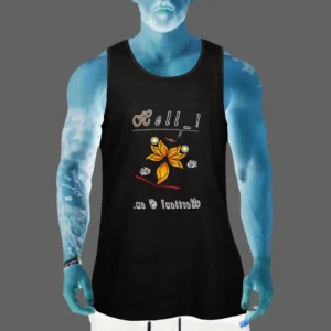Men's Tank Top black 000000000 Hello Martian